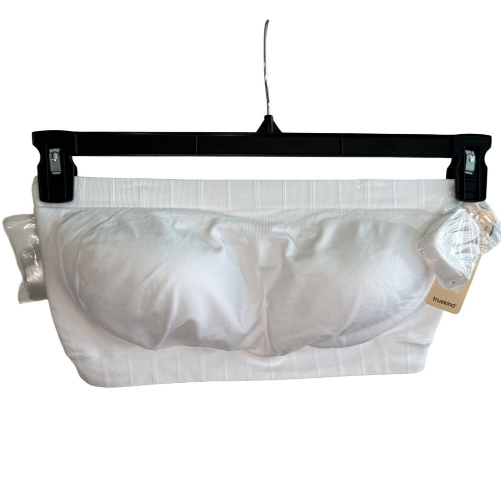 Truekind Convertible Strapless Bandeau Bra White XL New Fast Shipping